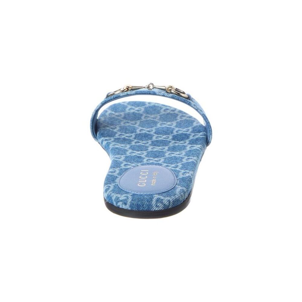 Gucci Gg Horsebit Sandal, Blue - Picture 3 of 5